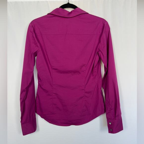 Theory Cotton Blend Pink Button Down Size Small - Picture 3 of 5